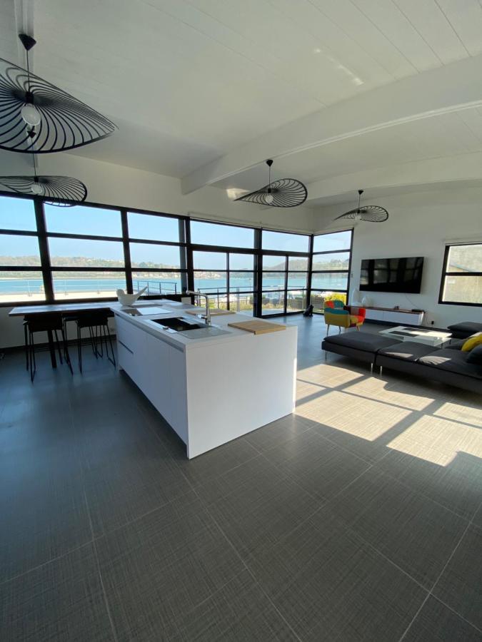 Maison Villa Montmarin Vue Mer Bretagne Nord Vers Roscoff Carantec Morlaix Plouescat Locquenole Avec Son Spa Et Sa Vue Mer Extérieur photo